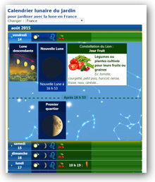 Calendrier lunaire 2024 pour jardiner avec la lune